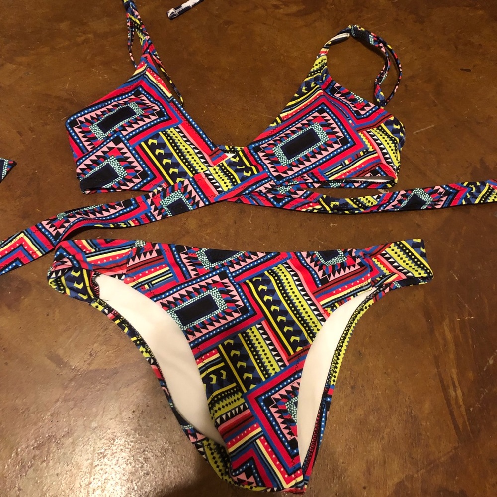 SHEIN tribal print bikini